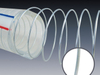 Manguera reforzada con alambre de acero en espiral sin marca en relieve de PVC